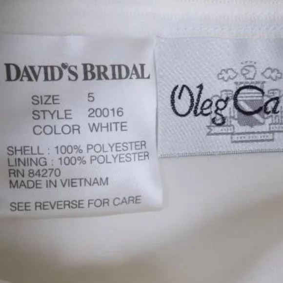 L Oleg Cassini flowergirl dress, Girls size 5 - Picture 6 of 6